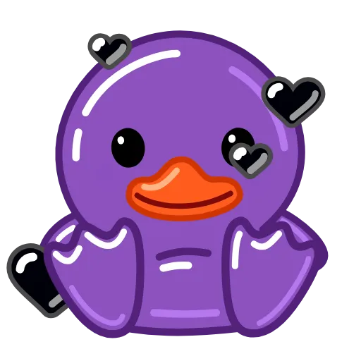 🥰 Эмодзи «Duck Purple» для Telegram