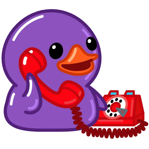 ☎️ Эмодзи «Duck Purple» для Telegram