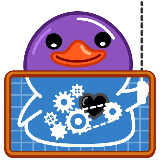 🖤 Эмодзи «Duck Purple» для Telegram