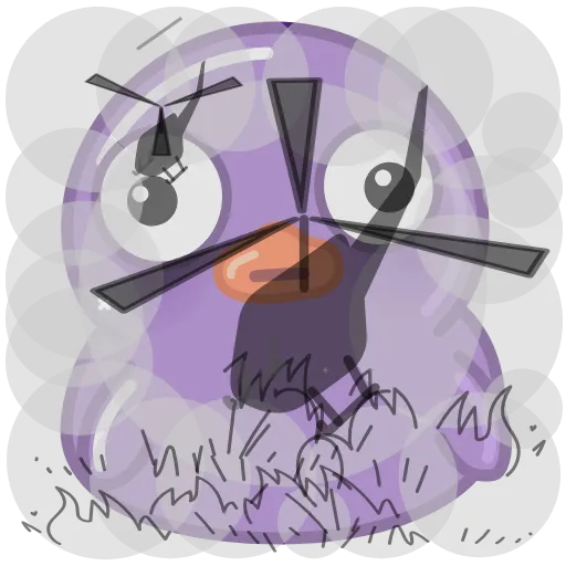 😳 Эмодзи «Duck Purple» для Telegram