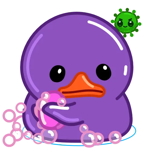 🦠 Эмодзи «Duck Purple» для Telegram