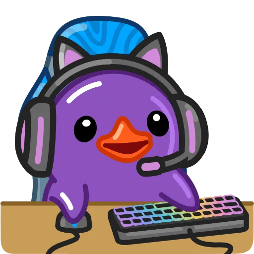 🎮 Эмодзи «Duck Purple» для Telegram