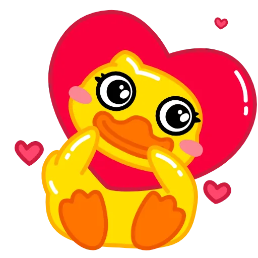 🥰 Эмодзи «Уточка Клюква» для Telegram
