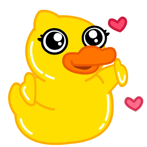 🥰 Эмодзи «Уточка Клюква» для Telegram
