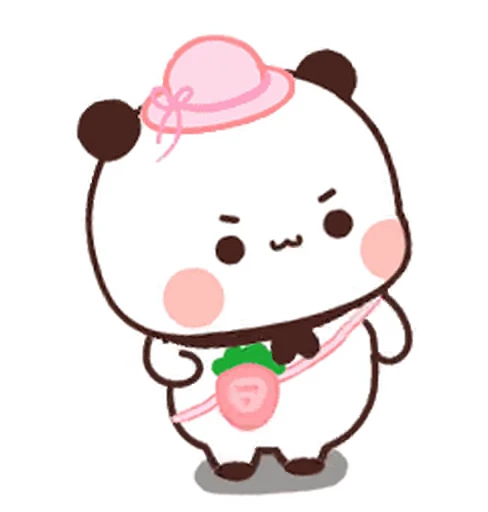 🚶‍♀️ Стикер «Dudu and Bubu 10» для Telegram