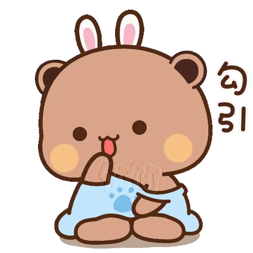 ☺ Стикер «Dudu and Bubu 10» для Telegram