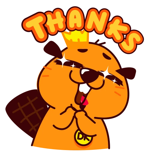 🥰 Стикер «Duelist King Beaver King» для Telegram