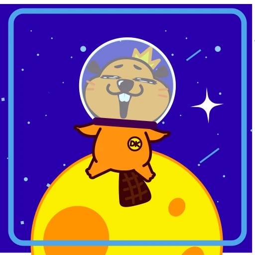 🤩 Стикер «Duelist King Beaver King» для Telegram