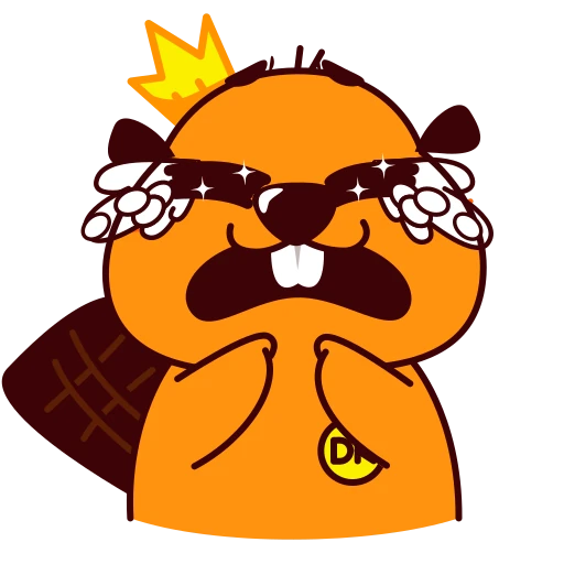 😭 Стикер «Duelist King Beaver King» для Telegram