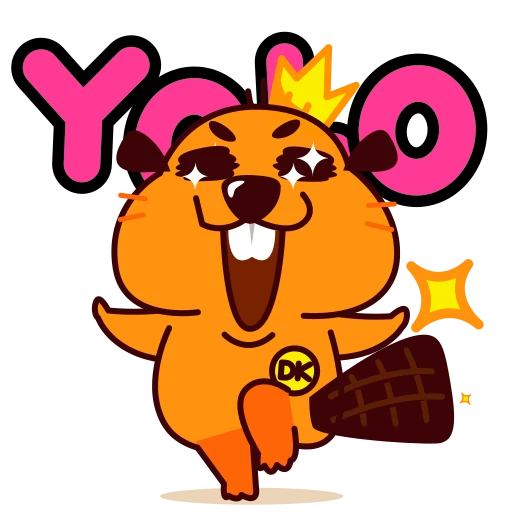 🥳 Стикер «Duelist King Beaver King» для Telegram