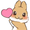 ❤️ Эмодзи «Dwarf Bunny» для Telegram