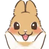🐰 Эмодзи «Dwarf Bunny» для Telegram