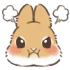 😤 Эмодзи «Dwarf Bunny» для Telegram
