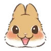 😳 Эмодзи «Dwarf Bunny» для Telegram