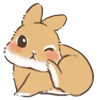 🐰 Эмодзи «Dwarf Bunny» для Telegram