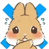 ❌ Эмодзи «Dwarf Bunny» для Telegram