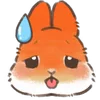 🥵 Эмодзи «Dwarf Bunny» для Telegram