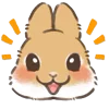 🫣 Эмодзи «Dwarf Bunny» для Telegram