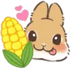 🌽 Эмодзи «Dwarf Bunny» для Telegram