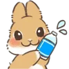 💦 Эмодзи «Dwarf Bunny» для Telegram