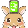 🐰 Эмодзи «Dwarf Bunny» для Telegram
