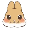🐰 Эмодзи «Dwarf Bunny» для Telegram