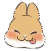 😋 Эмодзи «Dwarf Bunny» для Telegram
