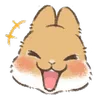 😂 Эмодзи «Dwarf Bunny» для Telegram