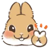✌️ Эмодзи «Dwarf Bunny» для Telegram