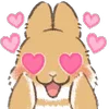 😍 Эмодзи «Dwarf Bunny» для Telegram