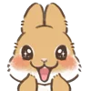 😳 Эмодзи «Dwarf Bunny» для Telegram