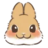 🐰 Эмодзи «Dwarf Bunny» для Telegram
