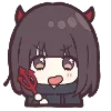 😈 Эмодзи «☺ Menhera chan emoji» для Telegram