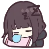 😴 Эмодзи «☺ Menhera chan emoji» для Telegram
