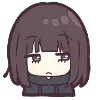 😒 Эмодзи «☺ Menhera chan emoji» для Telegram
