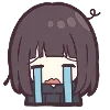 😭 Эмодзи «☺ Menhera chan emoji» для Telegram
