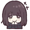 😏 Эмодзи «☺ Menhera chan emoji» для Telegram