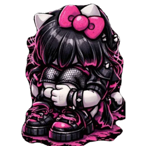 🫥 Стикер «EMO KITTY» для Telegram
