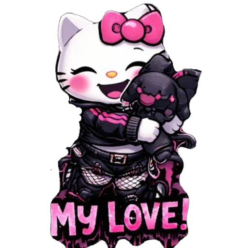 🫥 Стикер «EMO KITTY» для Telegram