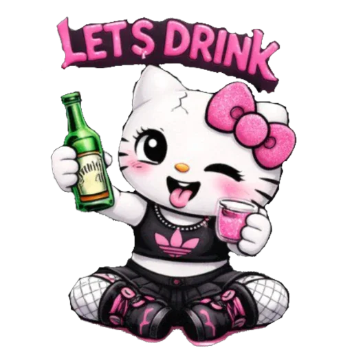 🫥 Стикер «EMO KITTY» для Telegram