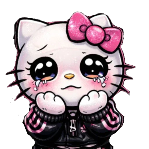🫥 Стикер «EMO KITTY» для Telegram
