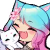 ❤️ Эмодзи «Girls #anime #girl» для Telegram