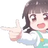 👈 Эмодзи «Girls #anime #girl» для Telegram