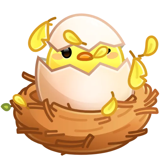 Стикерпак Easter egg для Telegram