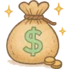 💰 Эмодзи «💕 Набор эмоджи с рандомными блестяшками» для Telegram