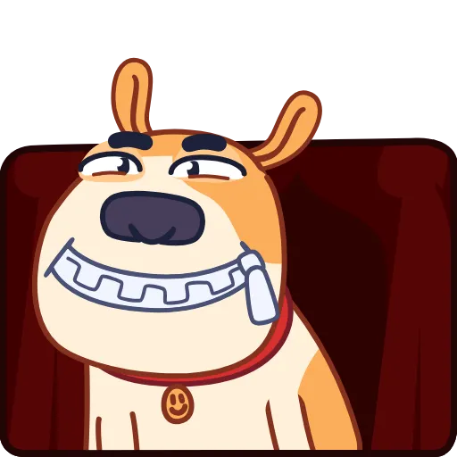🤐 Эмодзи «Eddo Dog» для Telegram