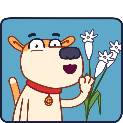 😔 Эмодзи «Eddo Dog» для Telegram