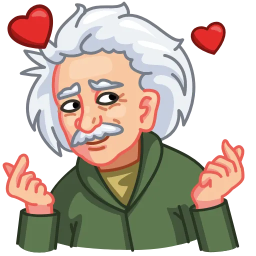 🥰 Эмодзи «Einstein» для Telegram