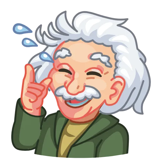 Стикерпак Einstein для Telegram