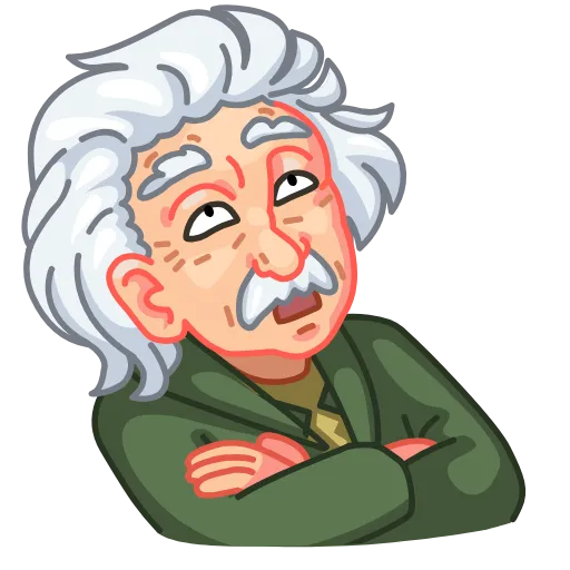 😒 Эмодзи «Einstein» для Telegram